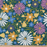 Coated  Cotton CHOUPETTE Blue / Yellow